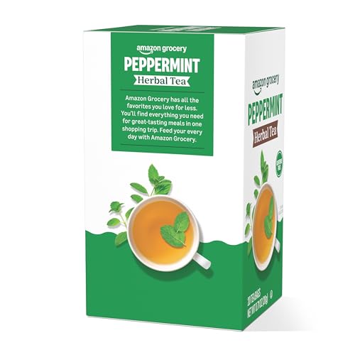 Peppermint Herbal Tea Bags - Caffeine Free, 20 Count
