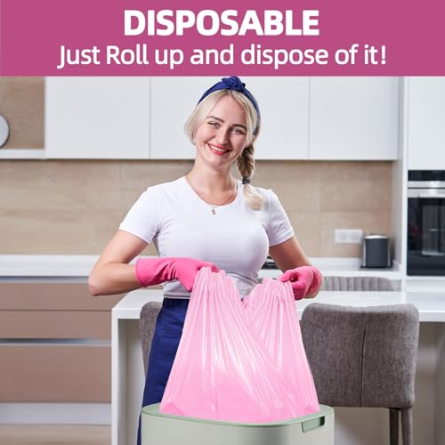 Pink Disposable Plastic Tablecloth 54" x 108" for Parties