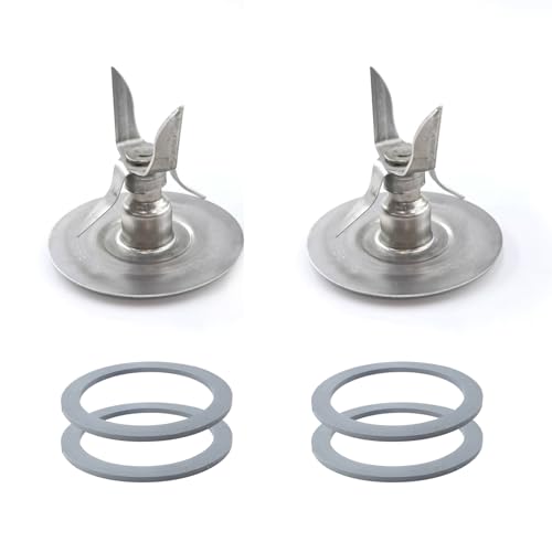 2 Pack Oster Blender Replacement Ice Crusher Blades & Gasket Set