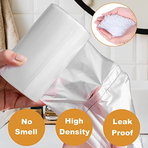 240-Pack Clear Mini Trash Bags for 0.5 Gallon Bins - Durable & Leak-Resistant