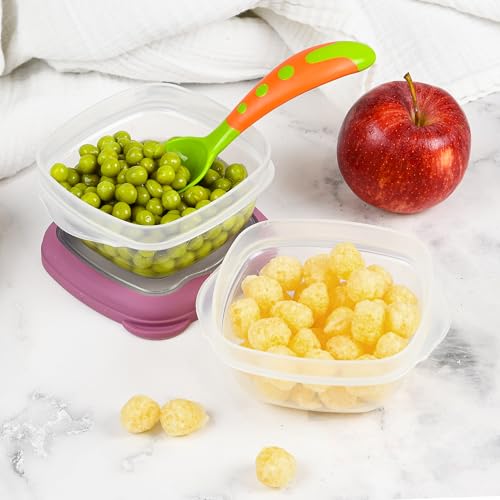 Airtight 5 Oz Food Storage Containers with Lids - Set of 4