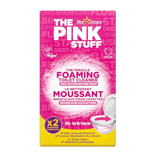 Stardrops The Pink Stuff Foaming Toilet Powder - 7 Oz Deep Clean
