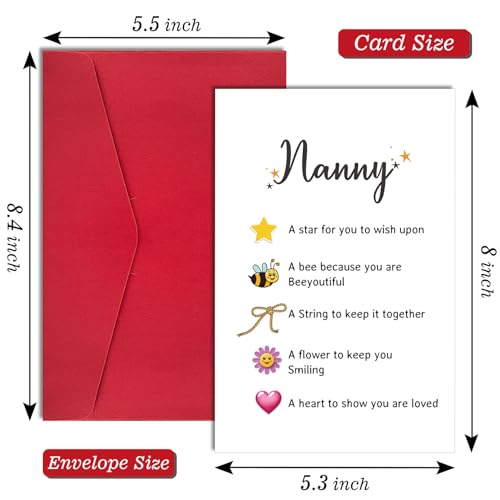 Funny Mother's Day Card for Grandma, Nanny & Granny - 8" x 5.3"