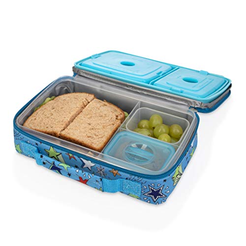 Nuby Stars Themed Insulated Kids Lunchbox & Travel Bag - Back to School