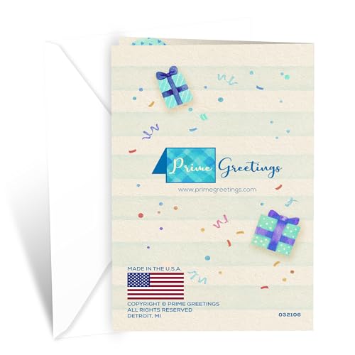 Grandson Birthday Card - Made in America, Eco-Friendly, 5x7.75in