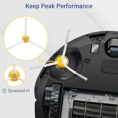 Replacement Side Brushes for iRobot Roomba 500-900 Series, 6-Pack