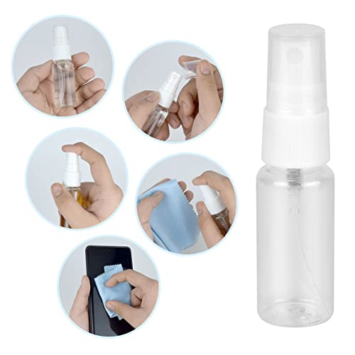 FOHOLA 20ml Clear Travel Spray Bottles Refillable Mist Atomizer Set 2 Pcs