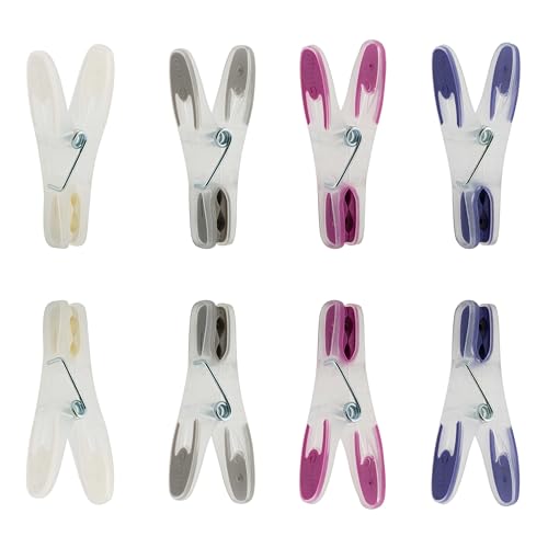 Laundry 360 Soft Grip Clothespins - 24 Count, Ergonomic & Rust Resistant