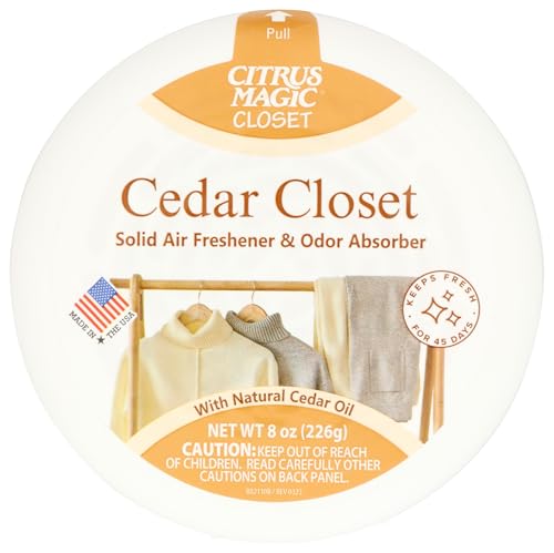 Citrus Magic Cedar Solid Air Freshener - 8 Ounce Odor Eliminator