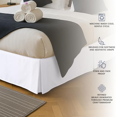 Utopia Bedding Twin Bed Skirt - Soft Microfiber with 15" Drop