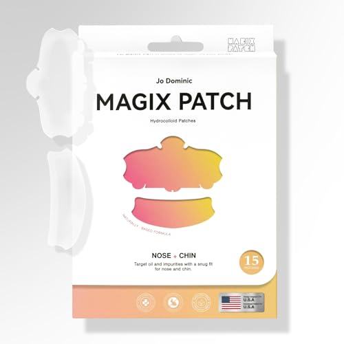 Jo Dominic Hydrocolloid Nose & Chin Pimple Patches – 15 Count