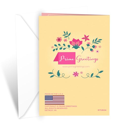 Yellow Birthday Card for Mom - Eco-Friendly 5x7 Premium Card Stock & Envelope