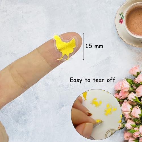 Gold Wedding Meal Stickers - 50 Self-Adhesive Food Labels (600 pcs)