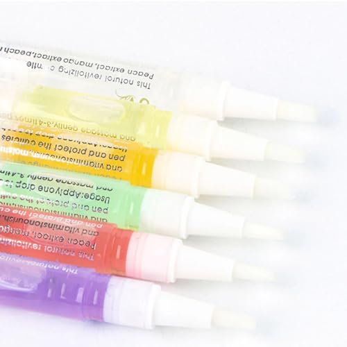Yimart Rose Cuticle Oil Pen Set 4Pcs Nail Revitalizer Treatment