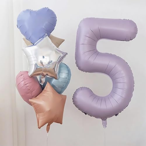 40 Inch Pastel Purple Number 2 Balloon - Helium Foil for Parties