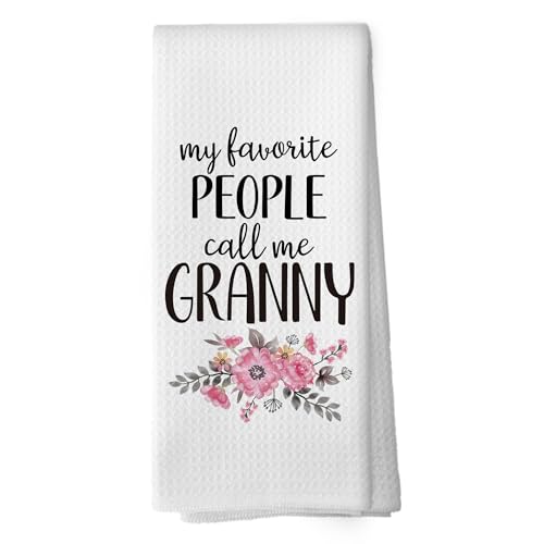 Grandma Kitchen Towel - Rustic Absorbent Dishcloth for Granny Gifts 16x24