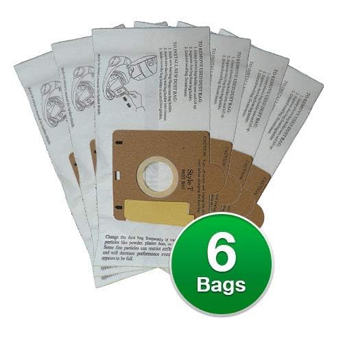 EnviroCare Micro Filtration Vacuum Bags for Eureka Canister Vacuums 6-Pack