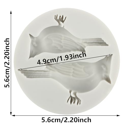 Bird Silicone Fondant Molds for Cake Decorating & Candy Making