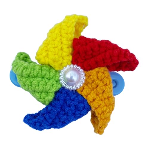 Coolideas Handmade Crochet Yarn Hair Clip Windmill Barrette Cute Hair Accessory