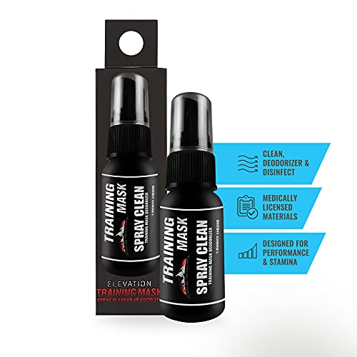 TrainingMask Multipurpose Face Mask Spray Deodorizer & Cleaner 1oz