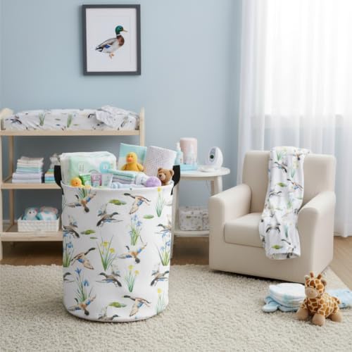 HEFEICZ Mallard Duck Laundry Hamper - Large Collapsible Toy Storage Basket B