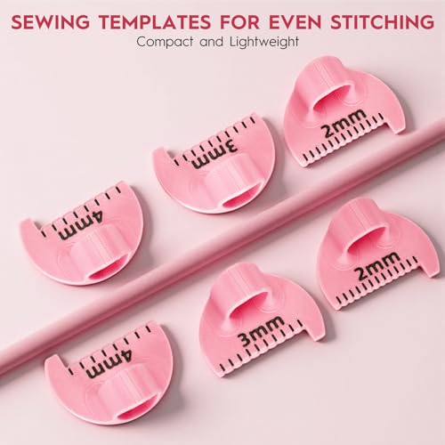 BUSHIBU Edge Stitch Lock & Sewing Gauge - 2mm/3mm/4mm Ruler Tool
