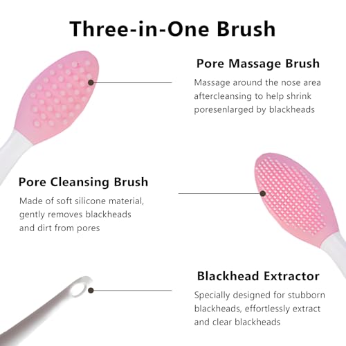 Kootinn 6 PCS Silicone Lip Scrub Brush Set - Double-Sided Exfoliating Tool