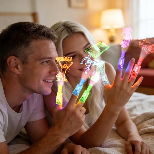 24PCS Soccer LED Finger Lights - Fun Party Favors for Kids