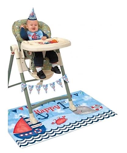 Unique Party Nautical Boys 1st Birthday High Chair Decoration Kit
