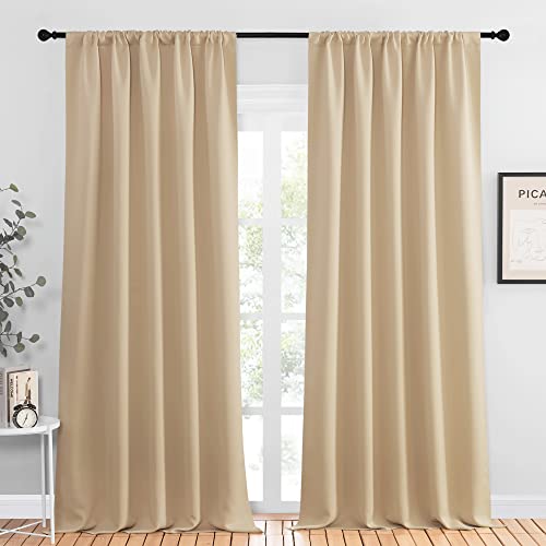 NICETOWN Blackout Curtains for Bedroom, 52x95 inches, Set of 2