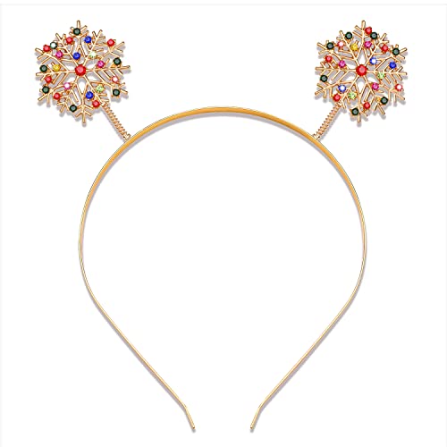 NVENF Christmas Headband Festive Holiday Hair Accessories for Women