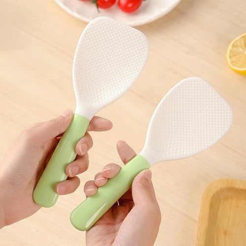 Non-Stick Rice Paddle Stand-Up Heat-Resistant Plastic Spoon Scooper