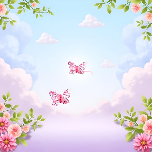 Pink Butterfly Straw Cover for Stanley 40 & 30 oz Cup
