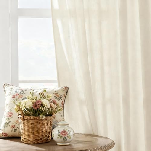 Customizable Linen Blend Curtain Fabric Sample Booklet - 38 Colors