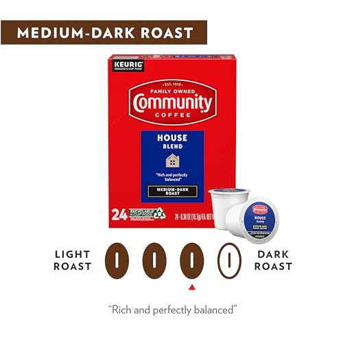 Community Coffee House Blend Coffee Pods - Medium Dark Roast, 72 Count