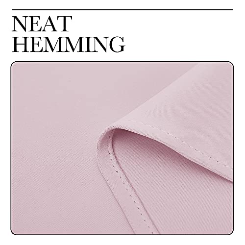 NICETOWN Baby Pink Blackout Curtains - 42" x 72" (Pack of 2) Room Darkening