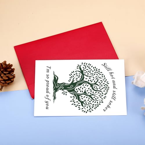 KINMES Sobriety Greeting Card - Funny Encouragement Gift for Recovery