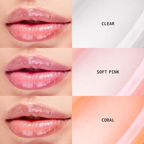 Ruby Kisses Hydrating Lip Oil Booster - Coral Gloss with Natural Oils