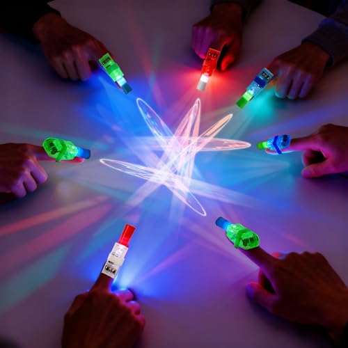 Superhero Finger Lights - 24 Pack LED Glow in the Dark Party Favors
