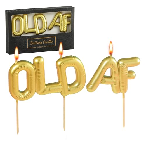 Old AF Birthday Candle - Comedic Long-Burning Cake Decoration