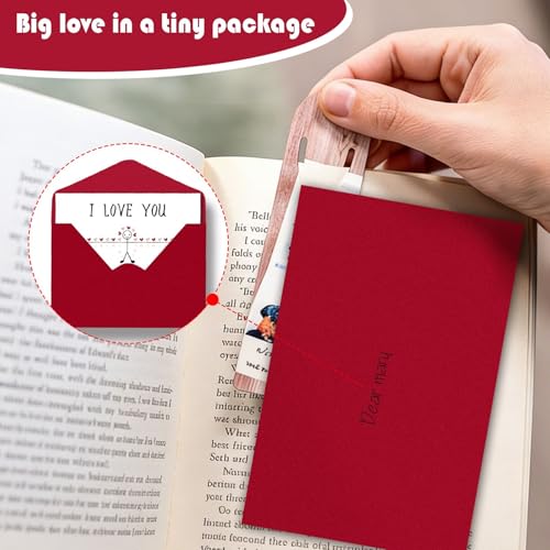 Funny I Love You This Much Greeting Card with Red Envelope