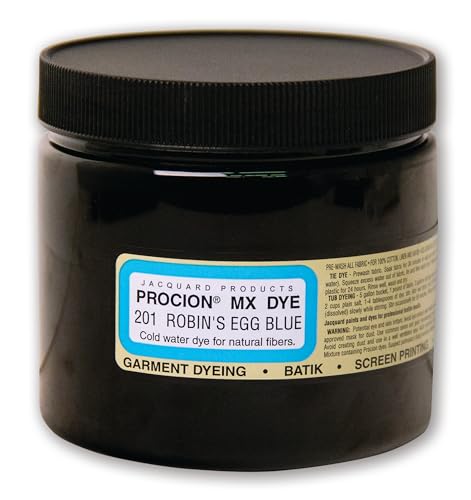 Jacquard Procion MX Dye - Robin's Egg Blue - 8oz Cold Water Fabric Dye