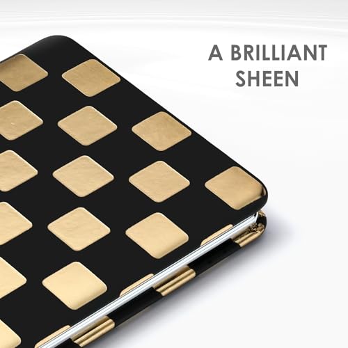 Tavonis Neon Checkered Pocket Mirror, 1x/2x Magnifying Compact Mirror
