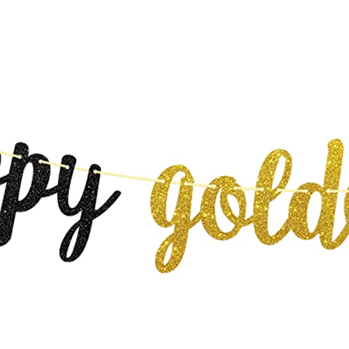 Golden Birthday Banner for 5th, 21st, 30th & 50th Celebrations