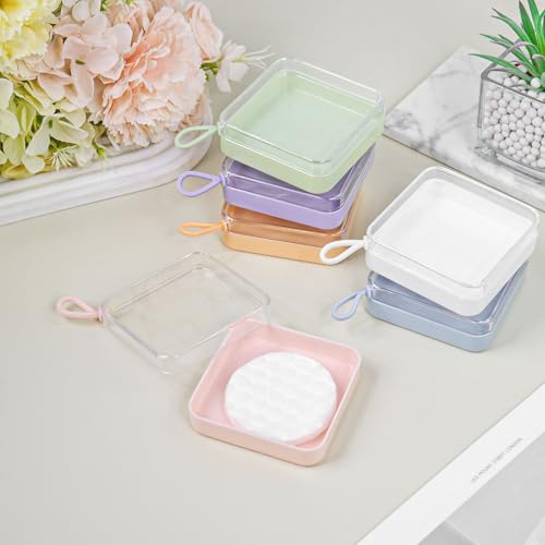 Etenpo 6-Pack Cotton Pad Holder & Hair Accessories Storage Box