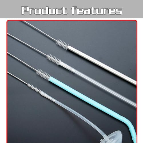 8-Inch Straw Cleaner Brush Set for Stanley Mugs - 5 Pack