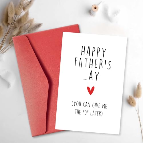 Funny Father's Day Card for Husband or Boyfriend - Rude Pun