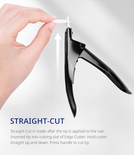 AIRSEE Professional Stainless Steel Acrylic Nail Clippers - Adjustable False Nail Cutter
