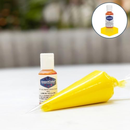 AmeriColor Soft Gel Paste Food Color - Lemon Yellow, 0.75 Ounce