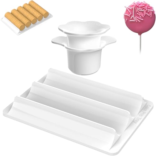 Basic Cake Pop Molds Set - Round Cutter & Tray for Baking - Includes Variation